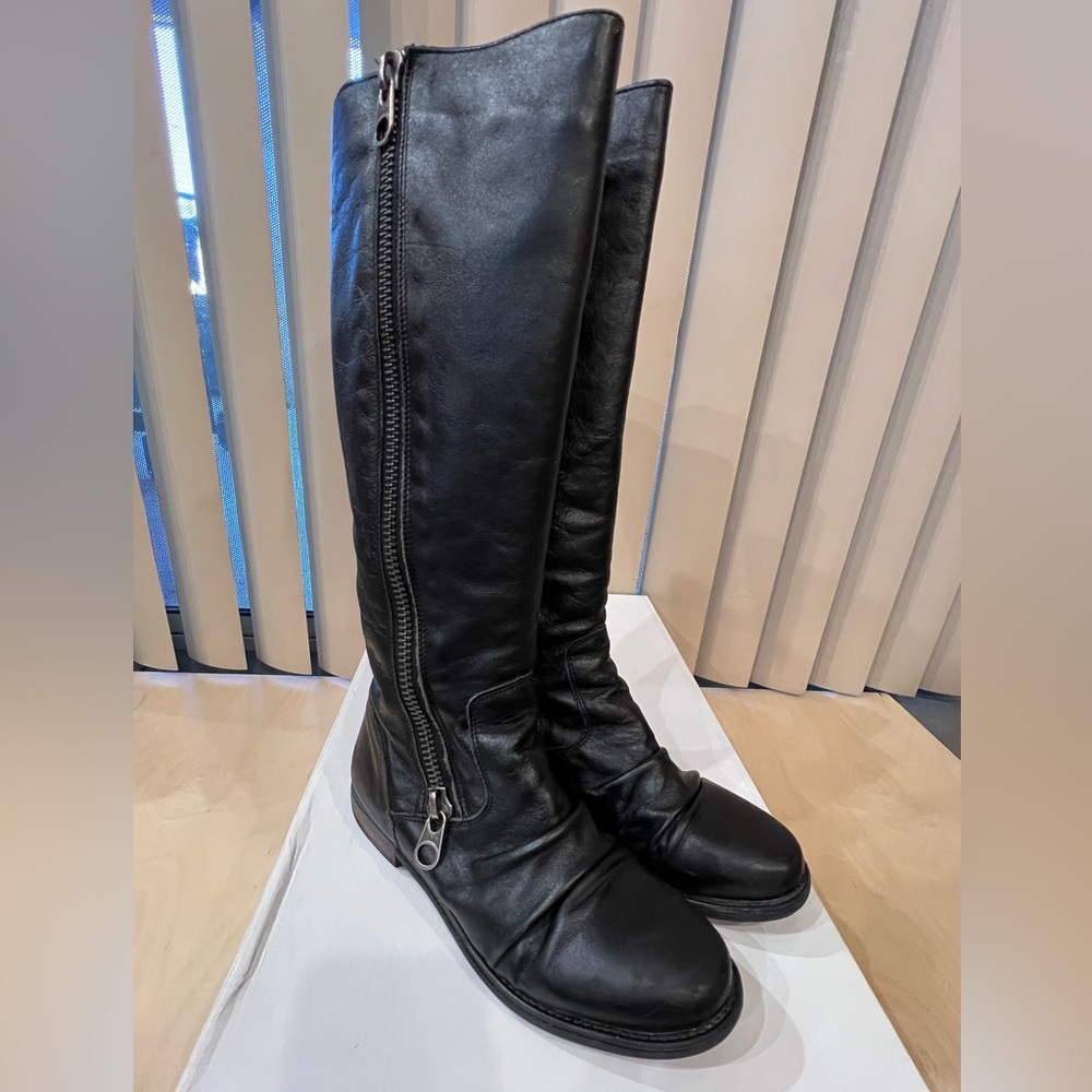 🖤Steve Madden Distressed Black Leather “LINDERR” Boot🖤